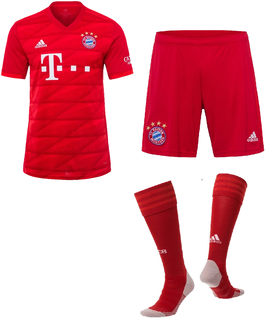 Kit adulto oficial Adidas Bayern de Munique 2019 2020 I jogador